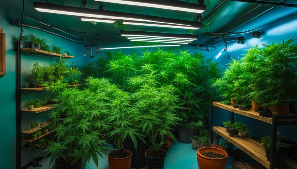 LED lights for cannabis cultivation in small spaces