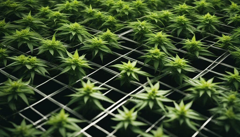 Screen of Green cannabis