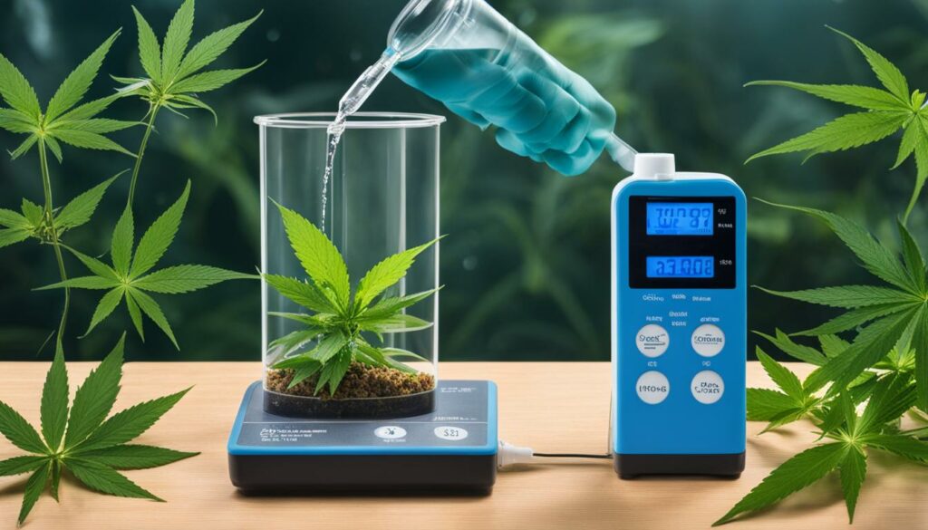 Water pH control for cannabis cultivation