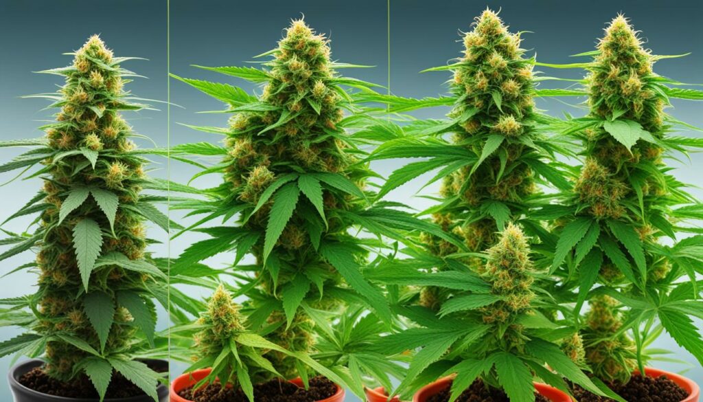 autoflowering and feminized cannabis plants