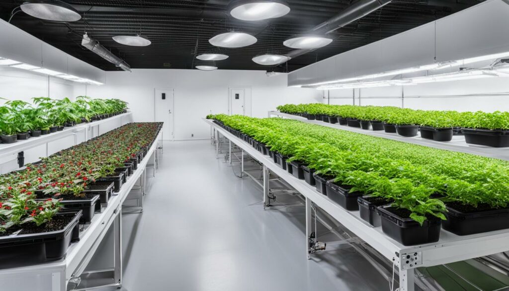 home cannabis grow room