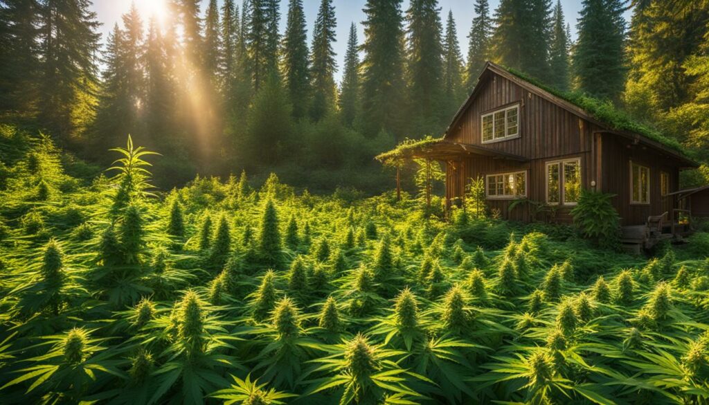 outdoor cannabis growing